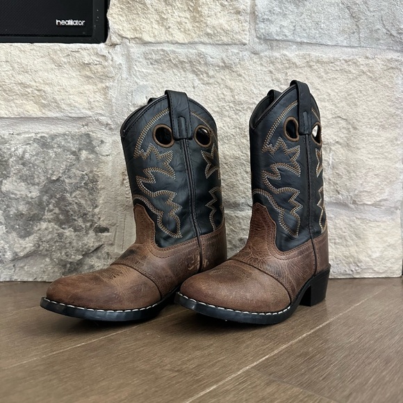 Cody James Boys Western Cowboy Boots - Brown and Black - Picture 9 of 11